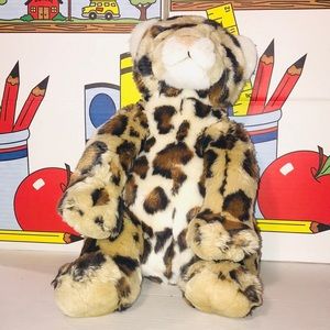 Build a Bear Sitting Leopard Cheetah Plush Toy